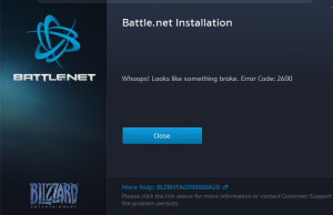 battlenet error 122